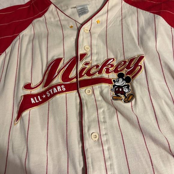Disney Mickey All Stars Cream and Red Baseball Jersey - Picture 3 of 9